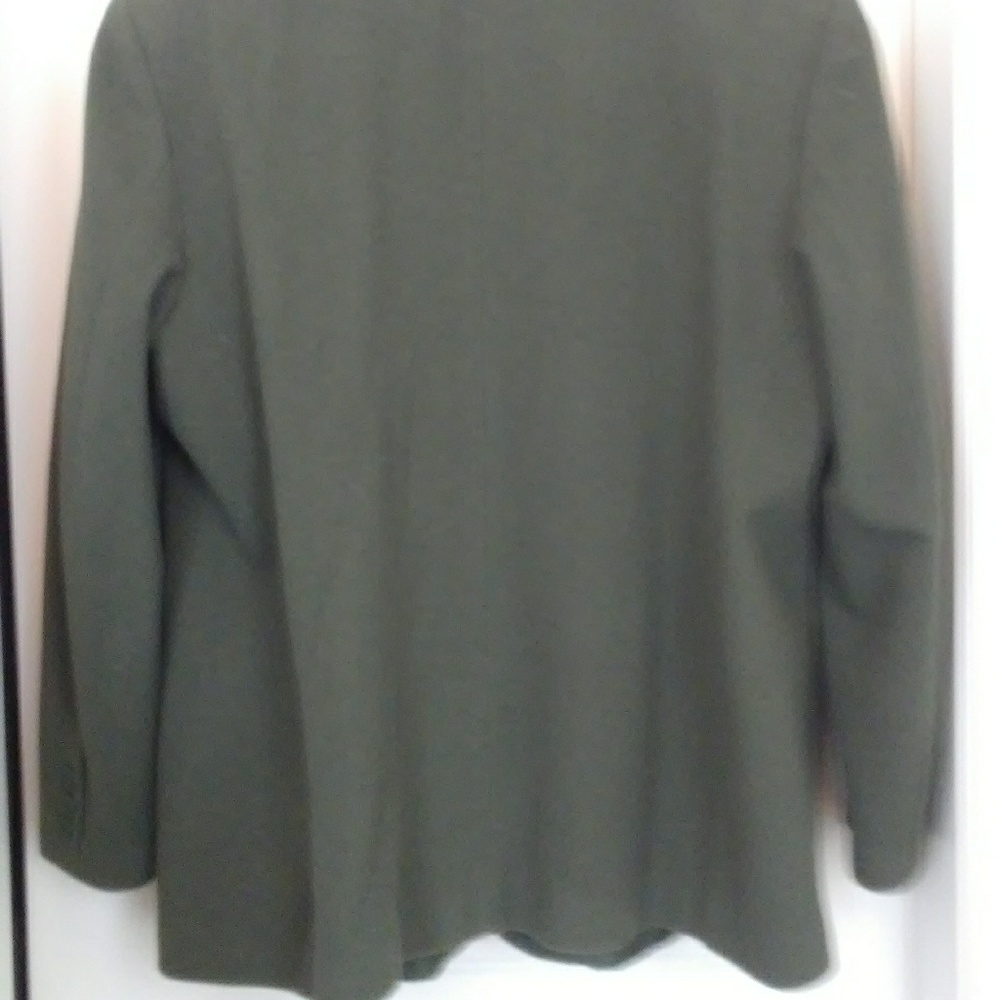 SOLD Womens khaki Green Coat/Blazer Size 18 - Picture 5 of 5